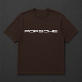 PORSCHE TSHIRT (BROWN)