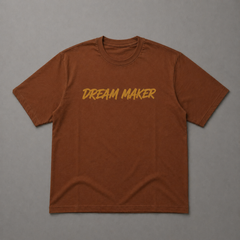 Dream Maker Oversized T-Shirt (Brown)