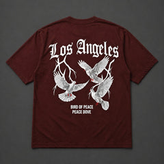 Los Angeles T-Shirt (Maroon)