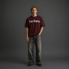 Los Angeles T-Shirt (Maroon)