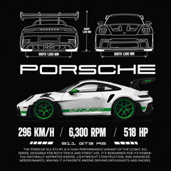 PORSCHE TSHIRT (BLACK)