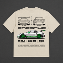 PORSCHE TSHIRT (OFFWHITE)