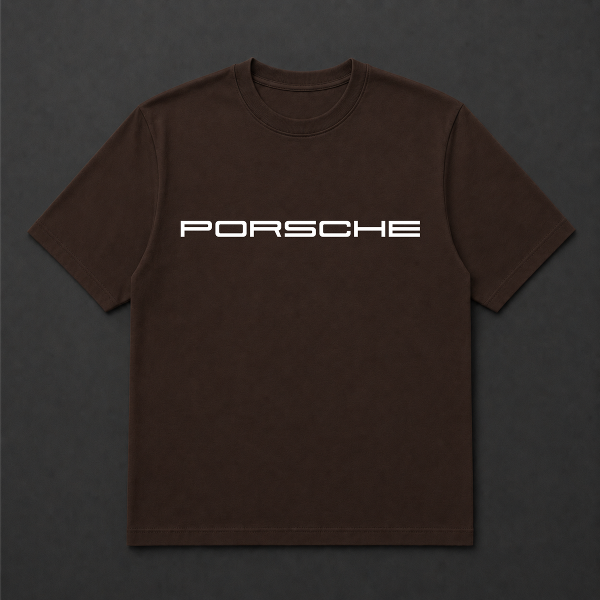 PORSCHE TSHIRT (BROWN)