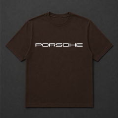 PORSCHE TSHIRT (BROWN)