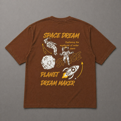 Dream Maker Oversized T-Shirt (Brown)