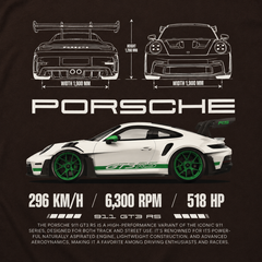 PORSCHE TSHIRT (BROWN)