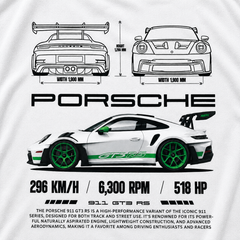 PORSCHE TSHIRT (WHITE)