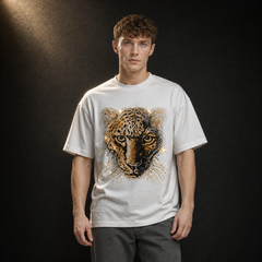 Leopard Rhinestone Limited Edition T-shirt (White)